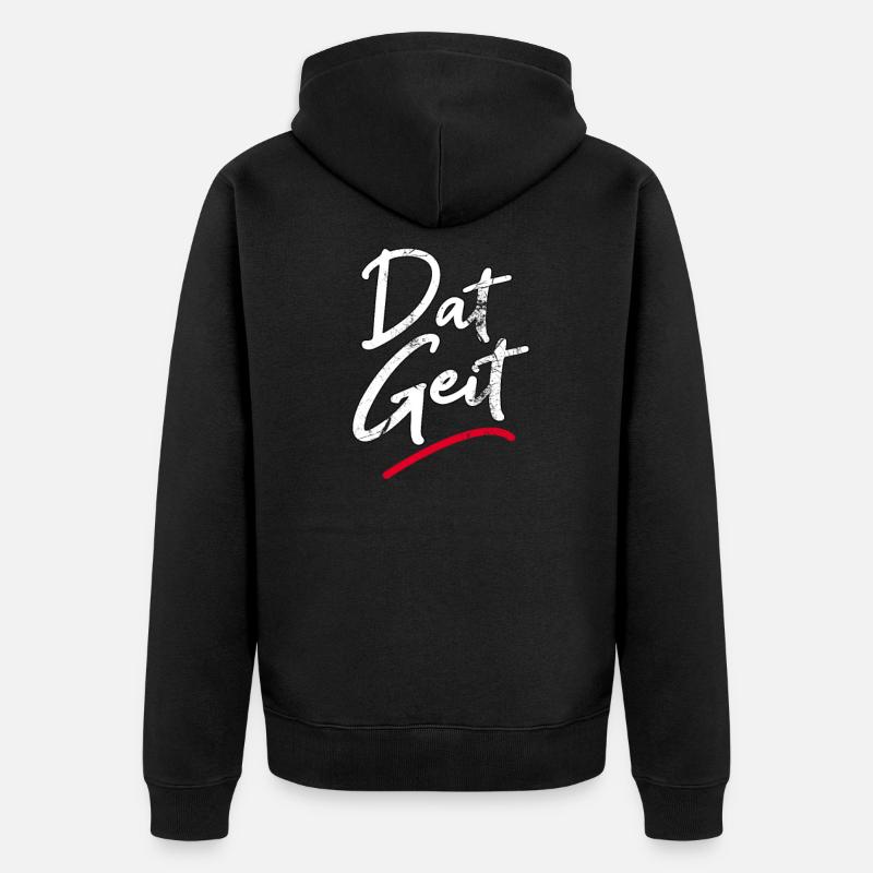 Dat Geit - Unisex Premium Bio Zip Hoodie - Schwarz