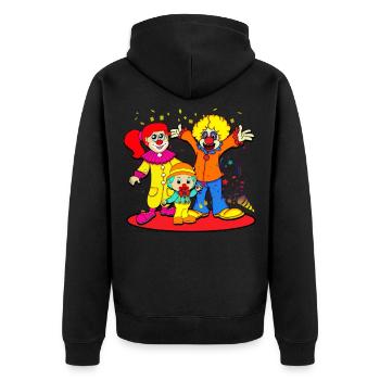 Karneval Clown - Veste à capuche bio Premium Unisexe - noir - Dos - Nico (187cm)