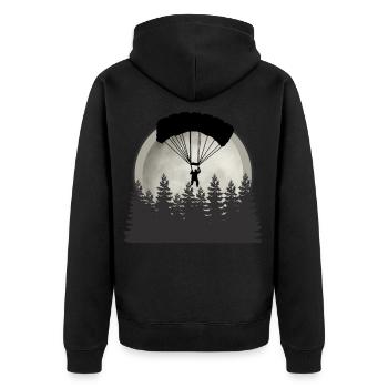parapente - Veste à capuche bio Premium Unisexe - noir - Dos - Nico (187cm)