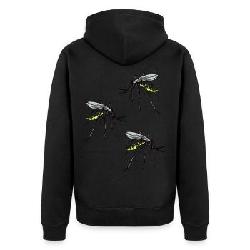 insectes suceur de sang moustique moustique ensanglanté moustiques - Veste à capuche bio Premium Unisexe - noir - Dos - Nico (187cm)
