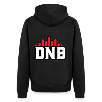 DNB Drum and Bass Dubstep cadeau - Veste à capuche bio Premium Unisexe - noir - Dos - Nico (187cm)