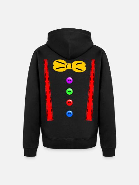 Clown costume - Unisex Premium Organic Zip Hoodie - black