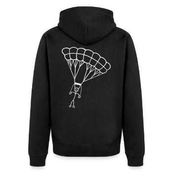 Paragliding - Veste à capuche bio Premium Unisexe - noir - Dos - Nico (187cm)