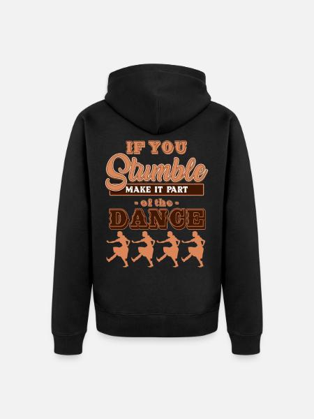 Linedance, Line dancing Boots - Unisex Premium Bio Zip Hoodie - Schwarz