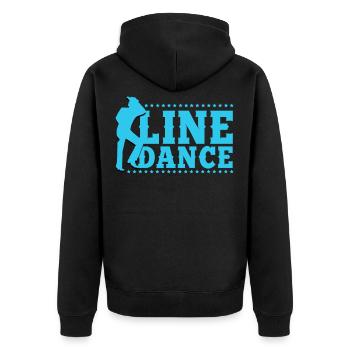 Linedance, Line dance Linedancer - Veste à capuche bio Premium Unisexe - noir - Dos - Nico (187cm)