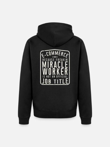 E-Commerce - Veste à capuche bio Premium Unisexe - noir
