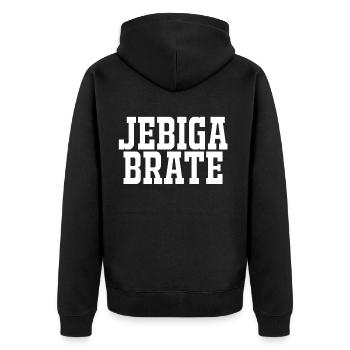 Balkans Jebote comme cadeau pour Jebiga de Serbie - Veste à capuche bio Premium Unisexe - noir - Dos - Nico (187cm)