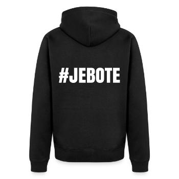 Cadeau des Balkans pour Jebote ou Jebiga Serbie - Veste à capuche bio Premium Unisexe - noir - Dos - Nico (187cm)