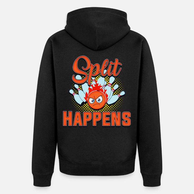 Bowling, bowling split - Veste à capuche bio Premium Unisexe - noir