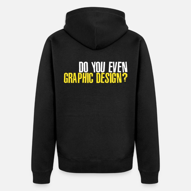Graphic Design - Veste à capuche bio Premium Unisexe - noir