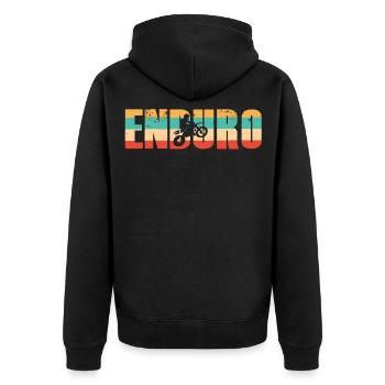 Enduro - Veste à capuche bio Premium Unisexe - noir - Dos - Nico (187cm)
