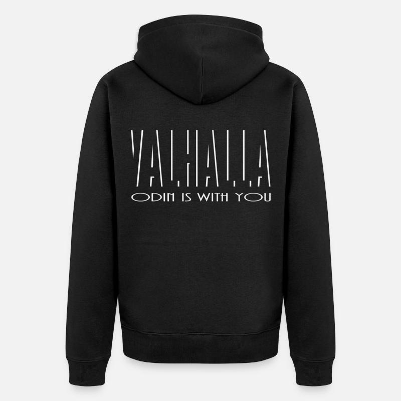 Valhalla - Veste à capuche bio Premium Unisexe - noir