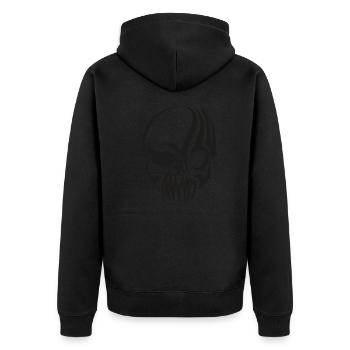 Tête de mort os crâne crâne - Veste à capuche bio Premium Unisexe - noir - Dos - Nico (187cm)