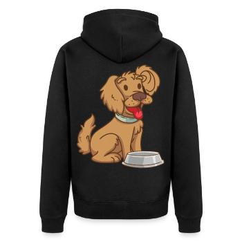 Chien enfants bébé animaux animaux animaux chiens - Veste à capuche bio Premium Unisexe - noir - Dos - Nico (187cm)