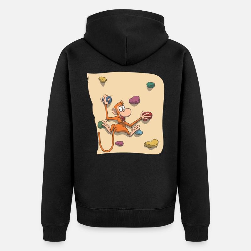 Blocage de singe - Veste à capuche bio Premium Unisexe - noir