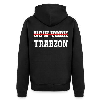 Trabzon Turquie Osmanli cadeau à Türkiye Izmir - Veste à capuche bio Premium Unisexe - noir - Dos - Nico (187cm)