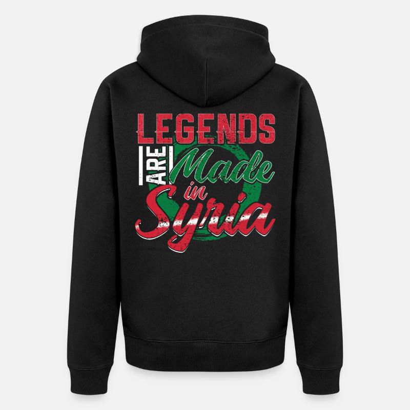 La Syrie - Veste à capuche bio Premium Unisexe - noir