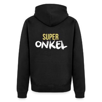 SUPER UNCLE - Veste à capuche bio Premium Unisexe - noir - Dos - Nico (187cm)