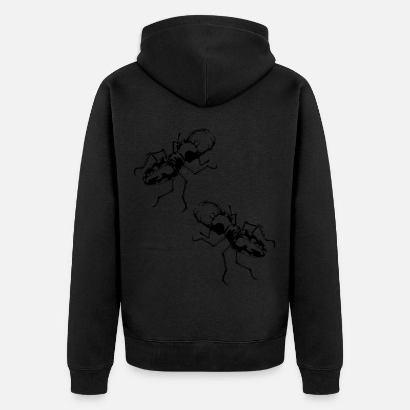 Hirschkaefer insecte insecte écologie nature - Veste à capuche bio Premium Unisexe - noir
