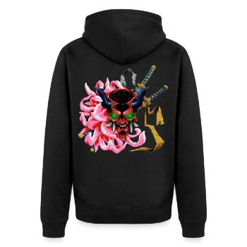 MaskOni - Veste à capuche bio Premium Unisexe - noir - Dos - Nico (187cm)