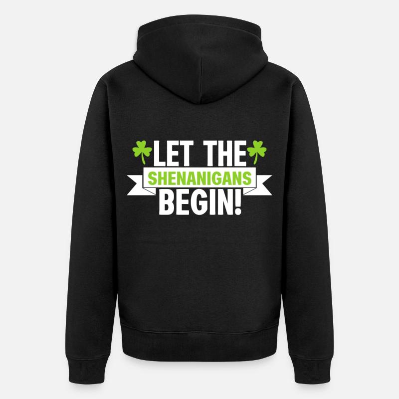 Shenanigans irlandais - Veste à capuche bio Premium Unisexe - noir