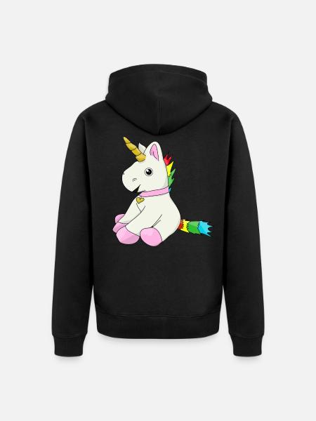 Jednorożec - Ekologisk premiumluvjack unisex - svart