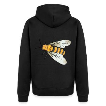 Abeille Insecte Guêpe Écologie Apiculteur de miel - Veste à capuche bio Premium Unisexe - noir - Dos - Nico (187cm)