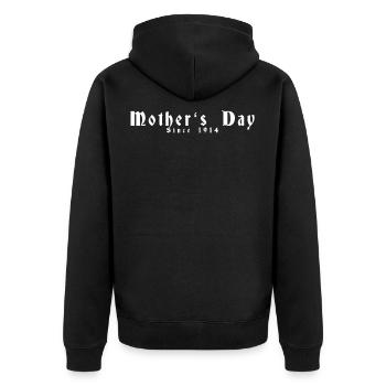 Fête des mères Fête des mères - Veste à capuche bio Premium Unisexe - noir - Dos - Nico (187cm)