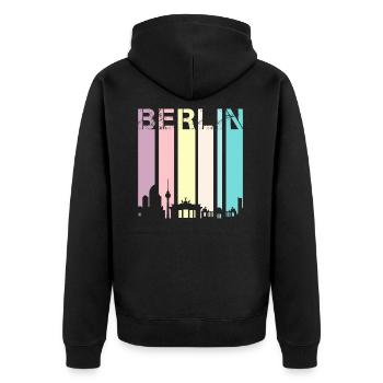 Berlin - Veste à capuche bio Premium Unisexe - noir - Dos - Nico (187cm)