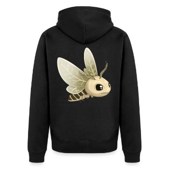 Bébé papillon papillon papillon insecte enfants - Veste à capuche bio Premium Unisexe - noir - Dos - Nico (187cm)
