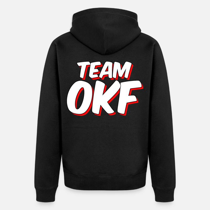 Team OKF Ortskontrollfahrt - Unisex Premium Bio Zip Hoodie - Schwarz