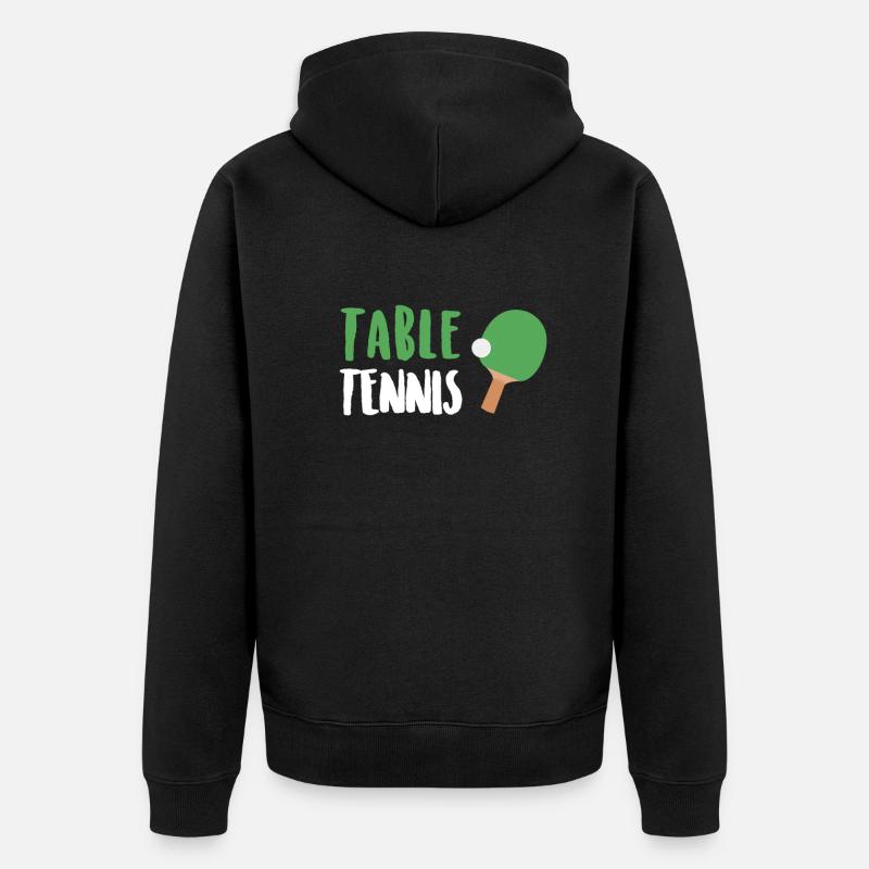 Tennis de table - Veste à capuche bio Premium Unisexe - noir