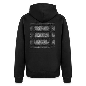 Nombre Pi 1000 Postes Geek Geschenk - Veste à capuche bio Premium Unisexe - noir - Dos - Nico (187cm)