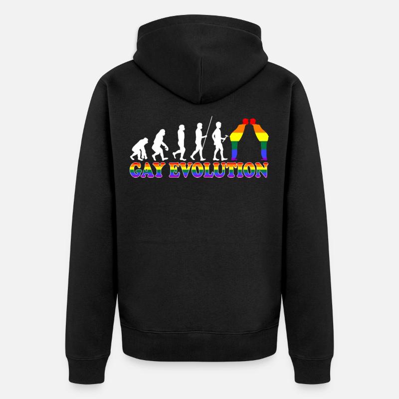 Gay gay pride - Veste à capuche bio Premium Unisexe - noir