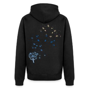 Pissenlit pissenlit - Veste à capuche bio Premium Unisexe - noir - Dos - Nico (187cm)