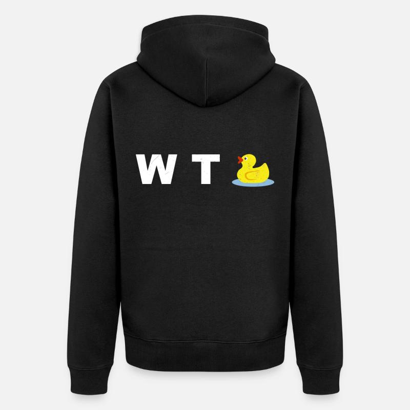 Qu'est-ce que le canard?! WTF - Veste à capuche bio Premium Unisexe - noir
