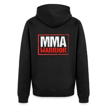 MMA Warrior - Veste à capuche bio Premium Unisexe - noir - Dos - Nico (187cm)