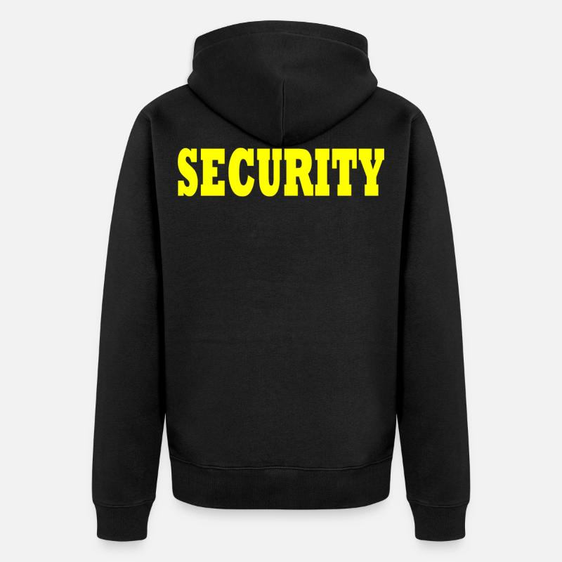 Sécurité - Veste à capuche bio Premium Unisexe - noir