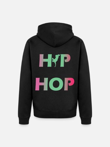 HipHop - Unisex Premium Bio Zip Hoodie - Schwarz