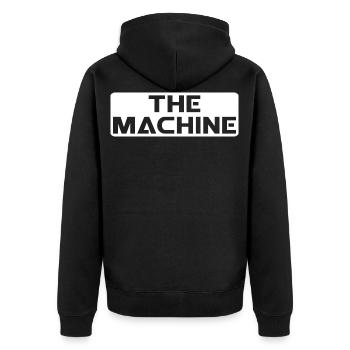 LA MACHINE nouveau - Veste à capuche bio Premium Unisexe - noir - Dos - Nico (187cm)