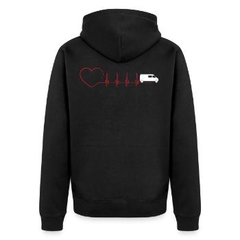 MINIBUS - Veste à capuche bio Premium Unisexe - noir - Dos - Nico (187cm)