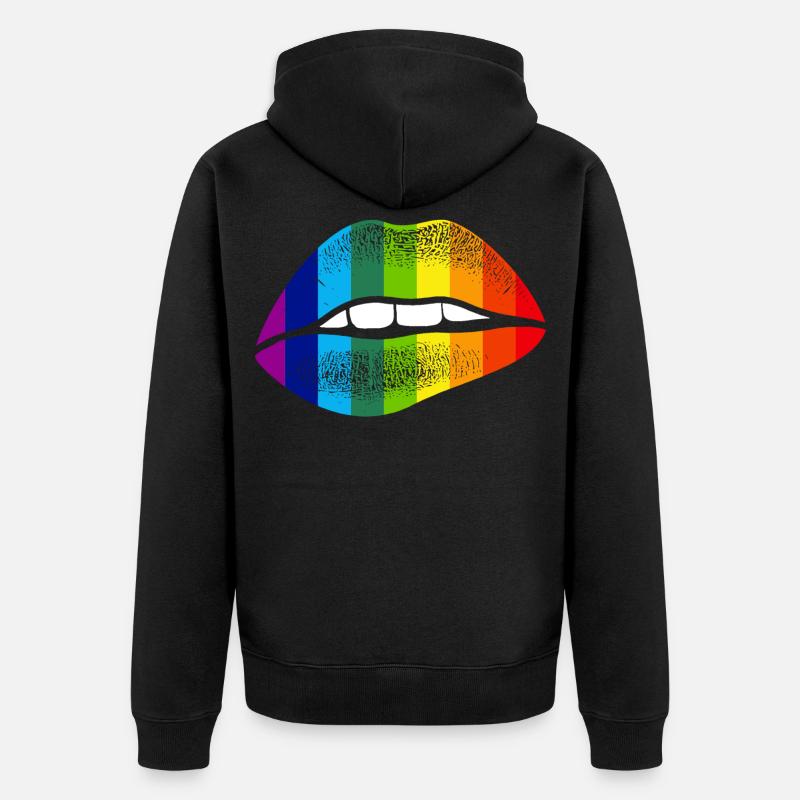 Gay Pride - Unisex Premium Bio Zip Hoodie - Schwarz