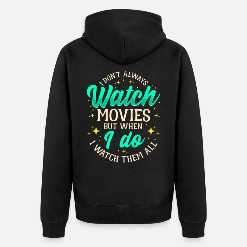Cinéma cinéma - Veste à capuche bio Premium Unisexe - noir