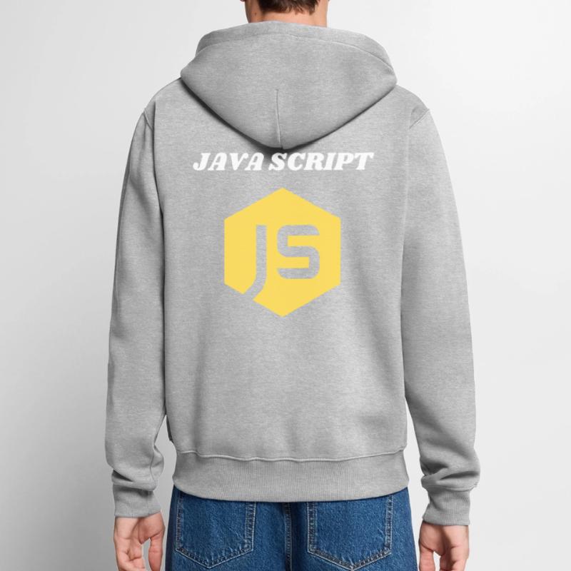 JavaScript-Programmierer Unisex Premium Bio Zip Hoodie