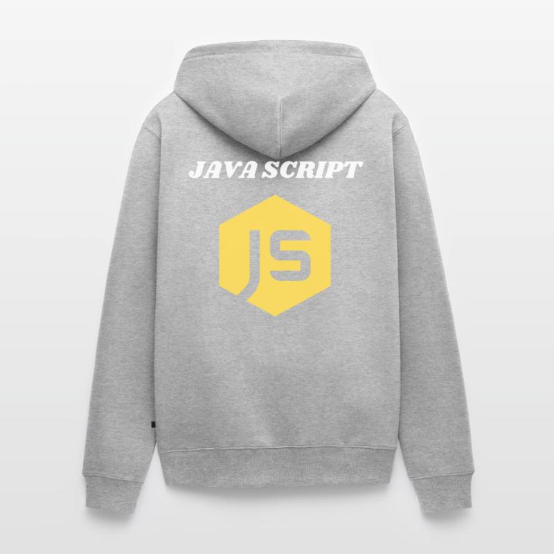 JavaScript-Programmierer Unisex Premium Bio Zip Hoodie