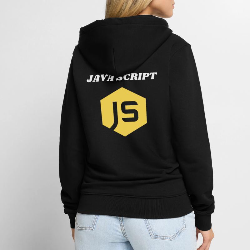 JavaScript-Programmierer Unisex Premium Bio Zip Hoodie