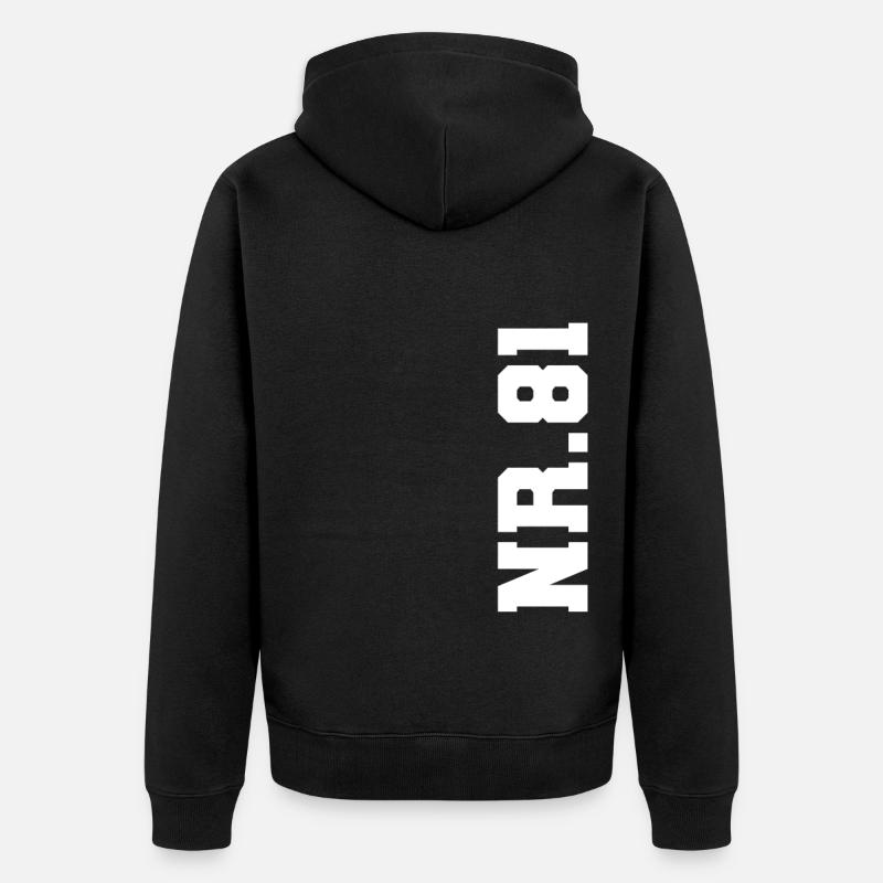 Numéro 81 NO. 81 - Veste à capuche bio Premium Unisexe - noir