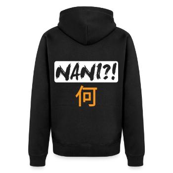 Hentai Manga Anime Waifu japanese ahegao sexy girl - Unisex Premium Organic Zip Hoodie - black - Back - Nico (187cm)