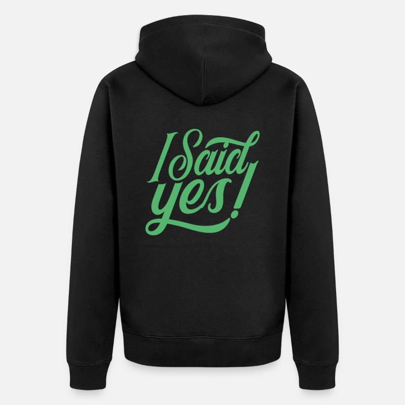 Proposition de mariage - Veste à capuche bio Premium Unisexe - noir