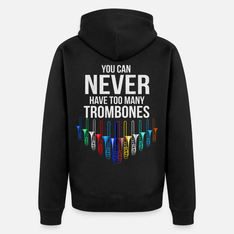 Trombone - Veste à capuche bio Premium Unisexe - noir
